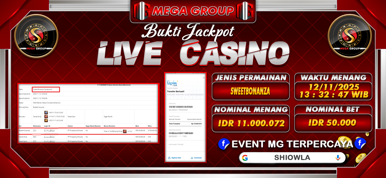 Bukti JP situs Shiowla hari Rabu, 12 November 2025